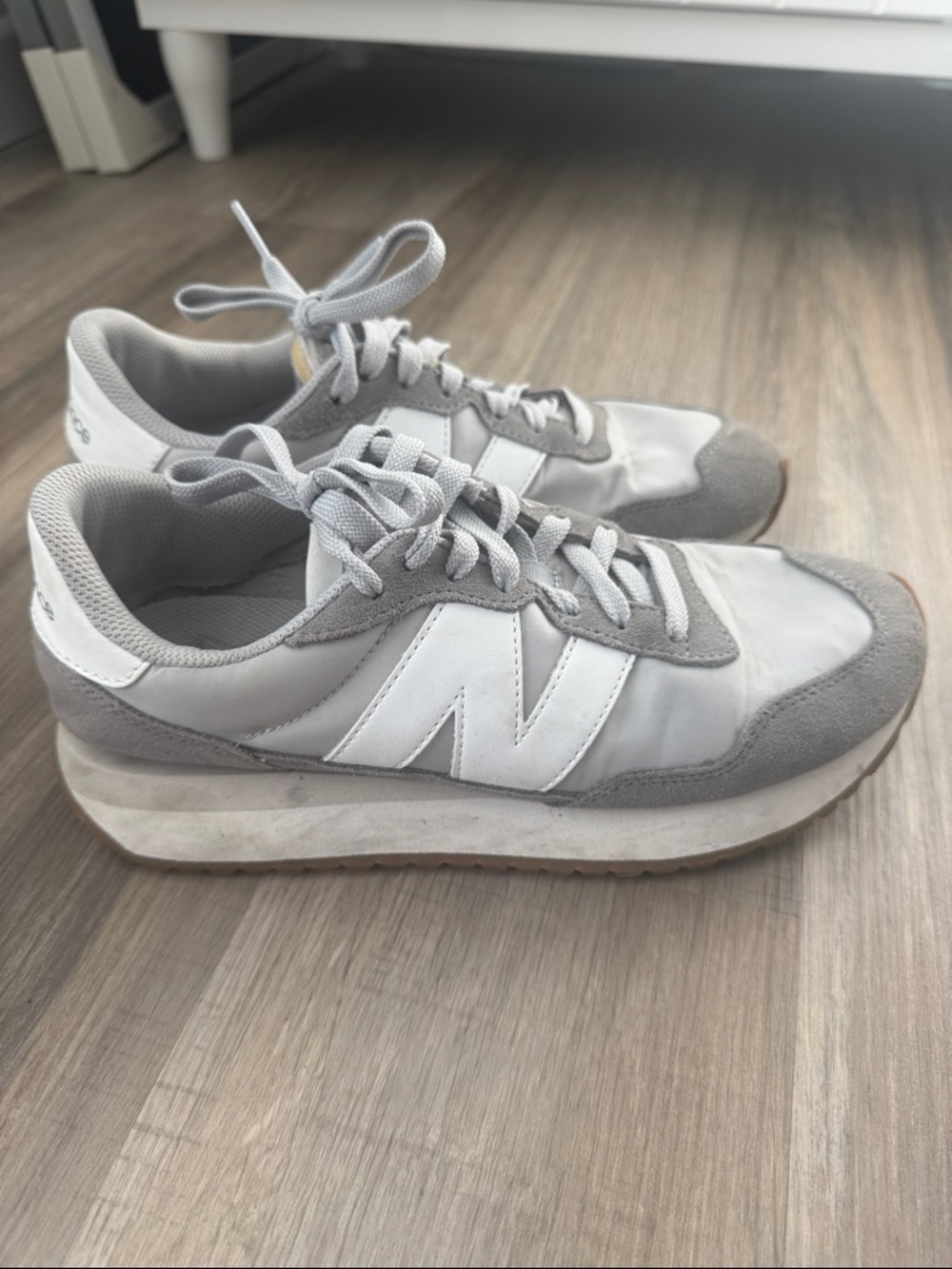 New Balance 237 Shoes White Women's Retro Sneaker Shoes grey white Suede & Mesh